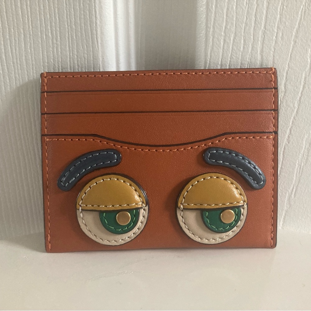 Coach Dreamie orange card case